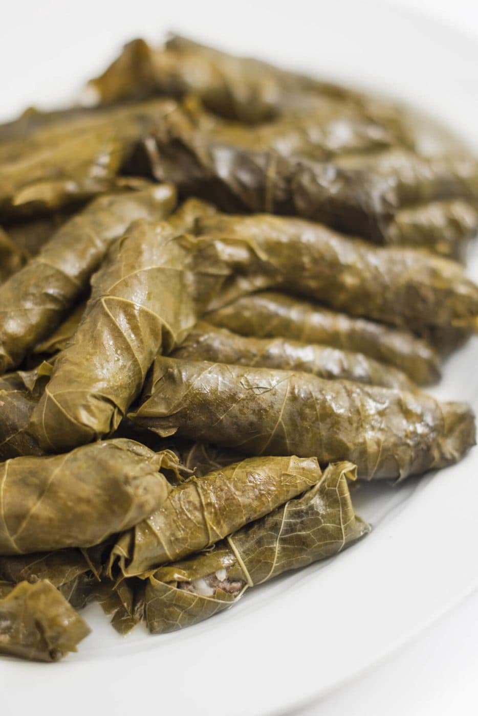 Lebanese Meat Stuffed Grape Leaves